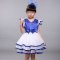 六一儿童合唱服中小学生大合唱表演服装女童亮片公主裙蓬蓬裙创意可爱男孩女孩舞台表演服装 100cm 宝篮色女