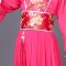 儿童古装仙女裙装汉服公主贵妃改良小女孩影楼表演写真舞蹈演出服儿童节表演服婴童裙子 150cm 玫红