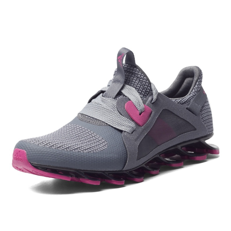 阿迪达斯springbladenanaya女刀锋战士跑步鞋AQ5679 灰色 38.5