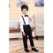 六一儿童合唱演出服男童背带裤小学生朗诵舞蹈服幼儿园小朋友表演服通用套装简约婴童套装 110cm 长袖背带裤粉色