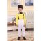 六一儿童合唱演出服男童背带裤小学生朗诵舞蹈服幼儿园小朋友表演服通用套装简约婴童套装 110cm 长袖背带裤绿色