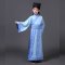 儿童古装汉服古代古装幼儿书童男童国学三字经弟子规演出表演服套装春秋夏季复古套装 140cm C色刺绣