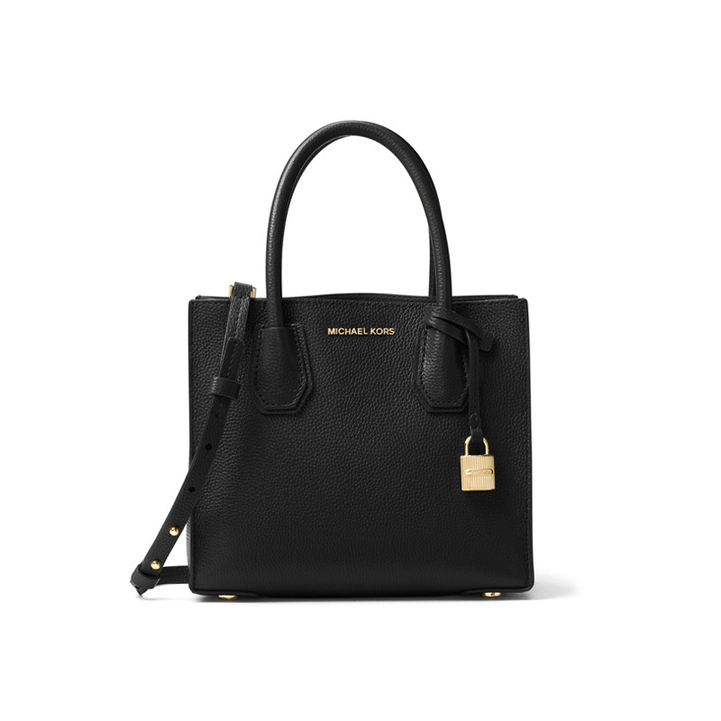 MICHAEL KORS 迈克·科尔斯女士杨幂同款 Mercer单肩手提包硬面敞口30F6GM9M2L 黑色
