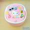 hellokitty桌面垃圾桶机器猫弹盖翻盖迷你按压式带盖办公室垃圾桶_25 kitty+机器猫款