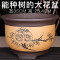 特大紫砂花盆绿萝花盆陶瓷花盆菖蒲盆室内外花卉大口径种树盆特价_4 D款黑色点彩特大