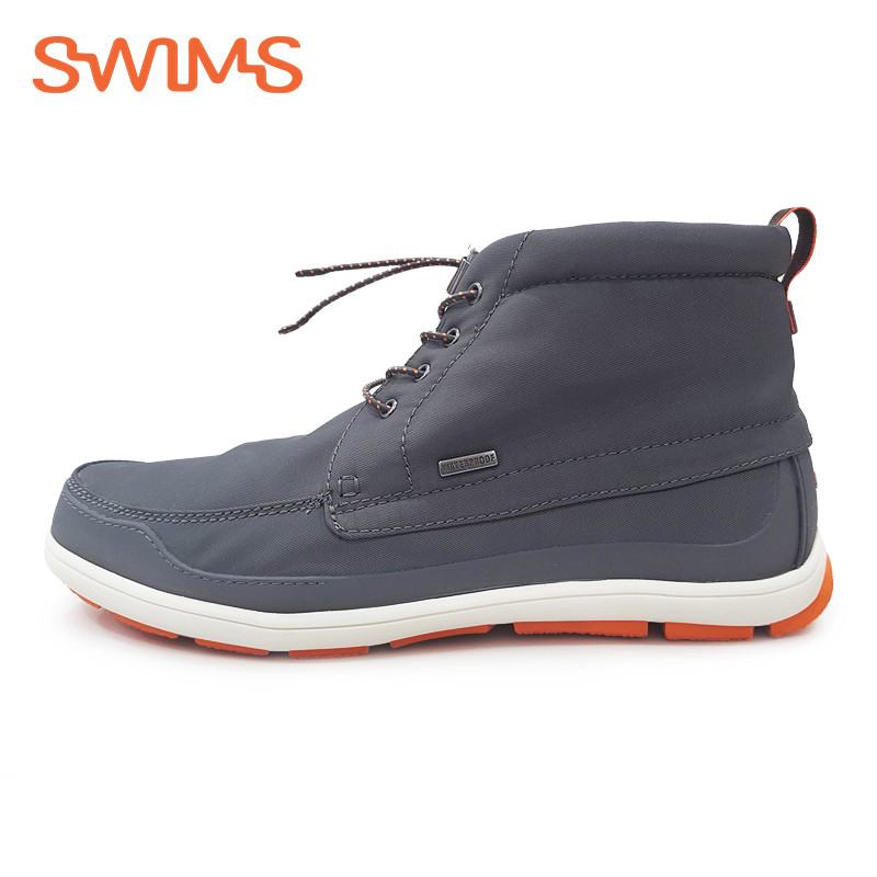 Swims George Chukka 挪威秋冬款男鞋 高帮保暖防水商务休闲乐福鞋 深蓝色 42码