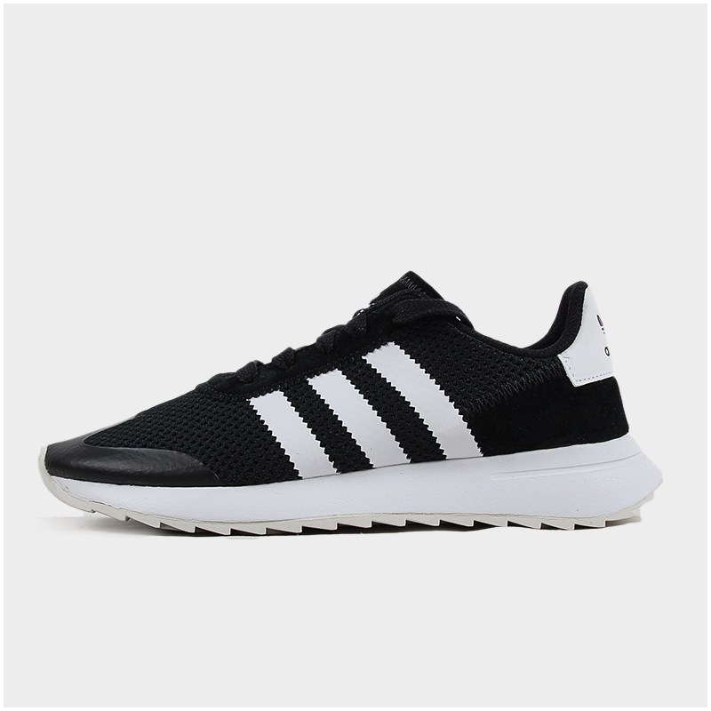 Adidas/阿迪达斯三叶草休闲鞋女春季低帮透气休闲鞋板鞋BB5323 1号黑色/亮白/1号黑色 38.5