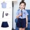 六一儿童表演演出服装中小学生诗歌朗诵校服幼儿园大合唱服男女童学院风韩版男孩子女孩子夏季套装 140cm 小飞袖男款