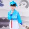 古装汉服儿童弟子规三字经国学朗诵演出服女小学生幼儿园书童男孩子女孩子春夏秋季套装 150cm 飘带（玫红色）