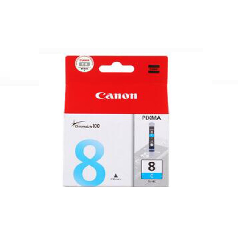 佳能（Canon）CLI-8C 青色墨盒 （适用Pro9000MarkII/Pro9000/Ix4000/iX5000） 蓝色