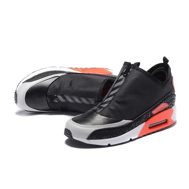 耐克AIRMAX90牛皮面气垫跑步鞋男鞋高帮运动增高858956-002 858956-002 42