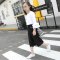 女童裤子夏季儿童夏装韩版七分裤休闲裤中大童阔腿裤简约小清新婴童裤子小女孩夏装裤子 160cm 黑色