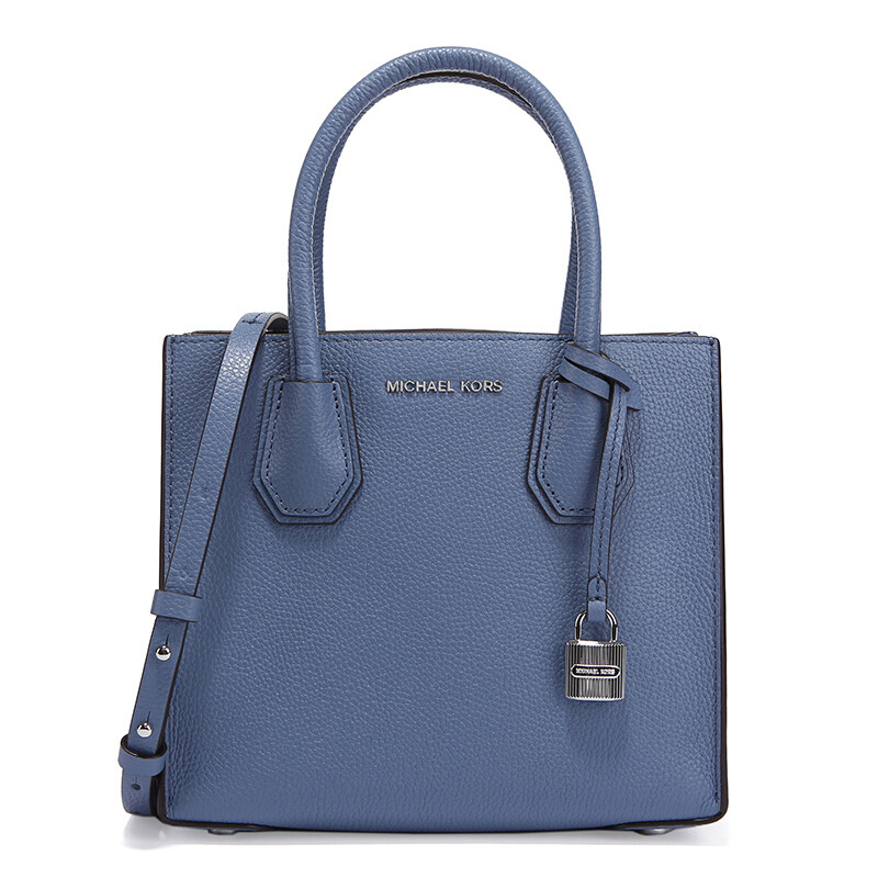 迈克·科尔斯(MICHAEL KORS) Mercer中号编织手袋 女士单肩手提包牛仔蓝色 牛仔蓝色