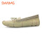 Swims Women Lace Loafer 挪威春秋款女鞋 防水舒适百搭休闲鞋 米色 37码