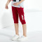 三枪童装 迪士尼系列 毛圈布男童女童儿童七分裤子运动裤 160cm 酒红