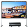 经科JK快速折叠幕300寸4:3 SO柔软正投软幕投影幕布配铝箱