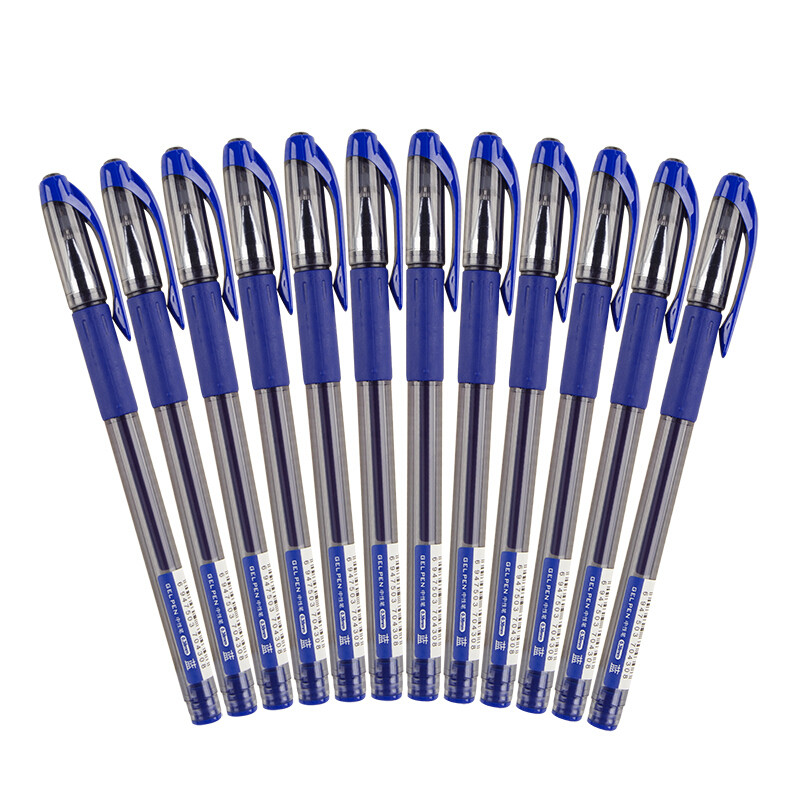 【精选】晨光（M&G）AGP63201 黑水晶全针管中性笔签字笔水笔 0.38mm 单支装（12只起订） 蓝色