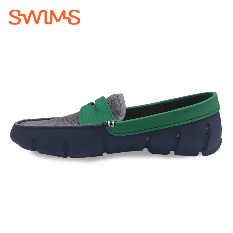 Swims Men’s Penny Loafer 挪威春夏款男鞋 套脚深蓝绿色防水舒适百搭乐福鞋 深蓝绿色 43码