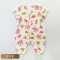Curbblan卡伴夏季婴儿纯棉短袖睡袋哈衣爬服适合2个月-3岁宝宝男女通用70-90cm 五叶草 70cm（0.5-1岁）