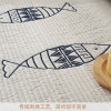 羊绒字母-蓝色 70*70cm一片