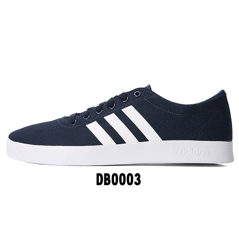 阿迪达斯NEO男鞋2018夏季新款轻便透气经典运动休闲鞋板鞋-DB0003 学院藏青蓝/亮白 42.5