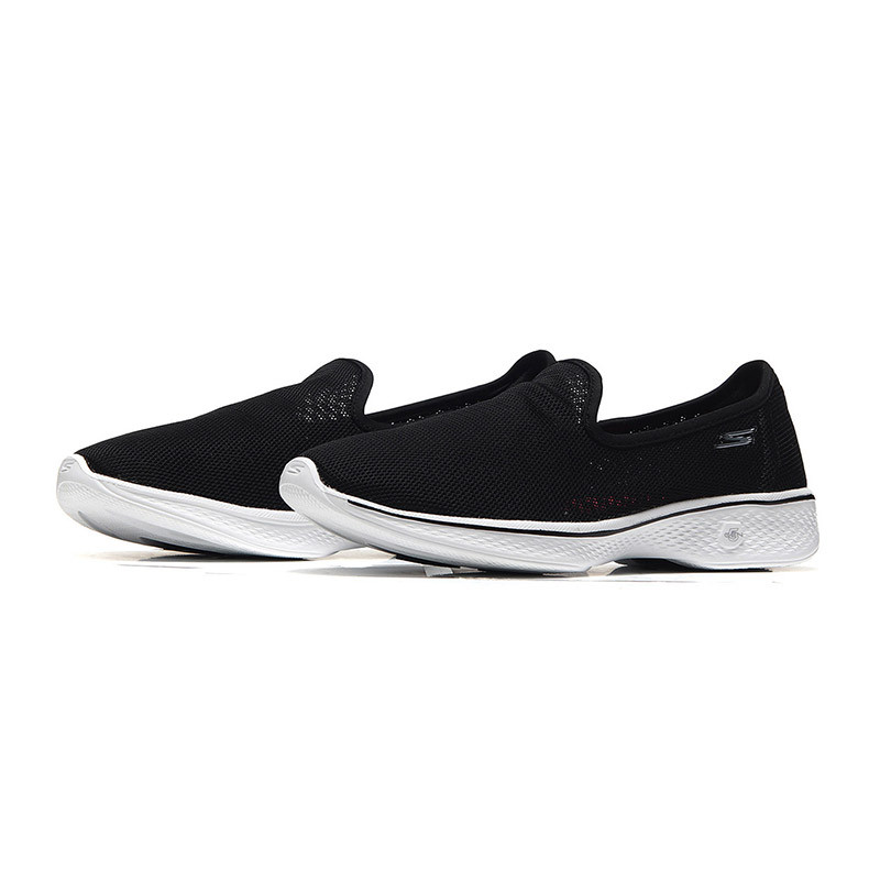 【自营】Skechers斯凯奇女健步鞋GO WALK 4网面透气运动鞋14906/B KW 14906/BKW黑色+白色 39码