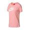 【自营】Nike耐克女短袖T恤大logo休闲舒适透气圆领运动t恤846469 S 846469-697浅珊瑚色+白