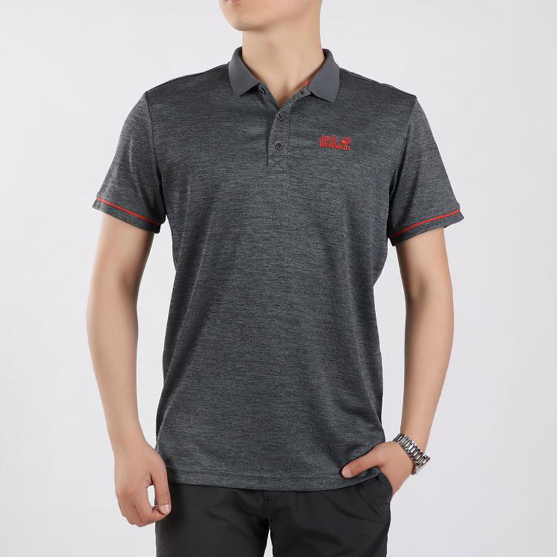 Jack Wolfskin/狼爪 男装短袖 2018秋新款户外立领透气POLO衫T恤 5818111 5818111-6505 S