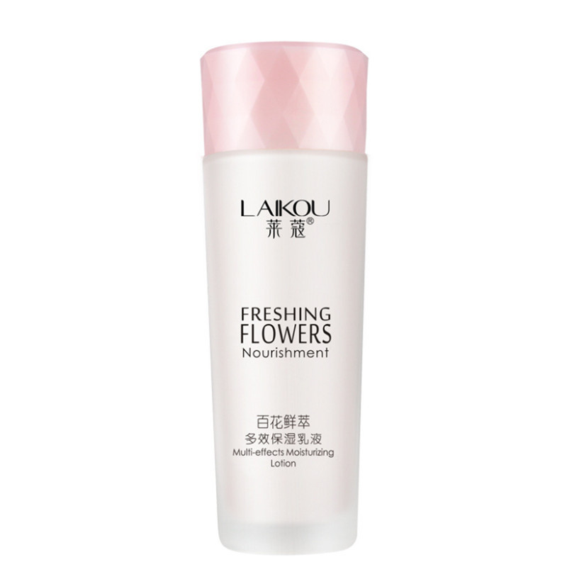 莱蔻百花保湿乳液125ml 收缩毛孔保湿补水提亮肤色