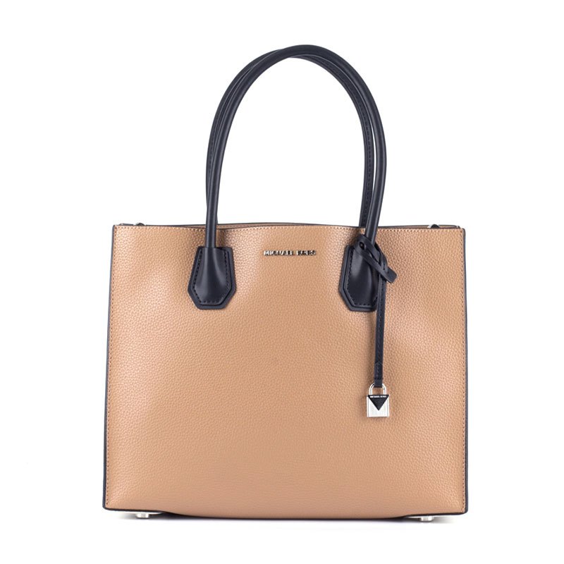 MICHAEL KORS 迈克·科尔斯 Mercer 新款 皮革 欧美时尚 敞口小号手袋手提包 女30S7GM9M2L 棕色