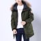 千仞岗2017秋冬新款派克羽绒服中长款大毛领羽绒外套男229610 180/2XL 503海藻绿