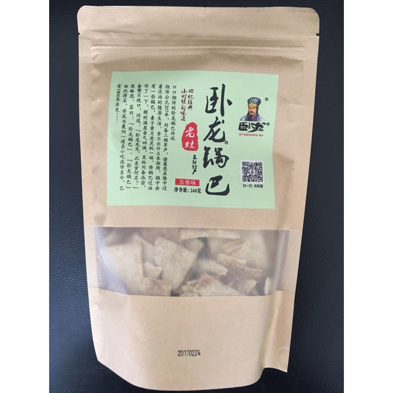 卧龙老灶锅巴五香味240g