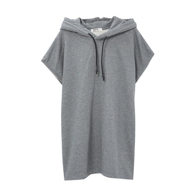 美特斯邦威套头卫衣男夏装侧缝拉链帽衫713352_1 185/104B/XXL 雨泥灰30