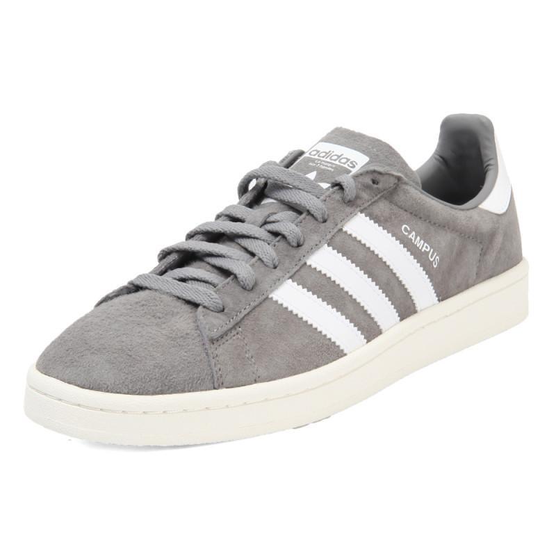 adidasOriginals阿迪三叶草2018年新款中性CAMPUS三叶草系列休闲鞋_1_1 三度灰/亮白 42.5码