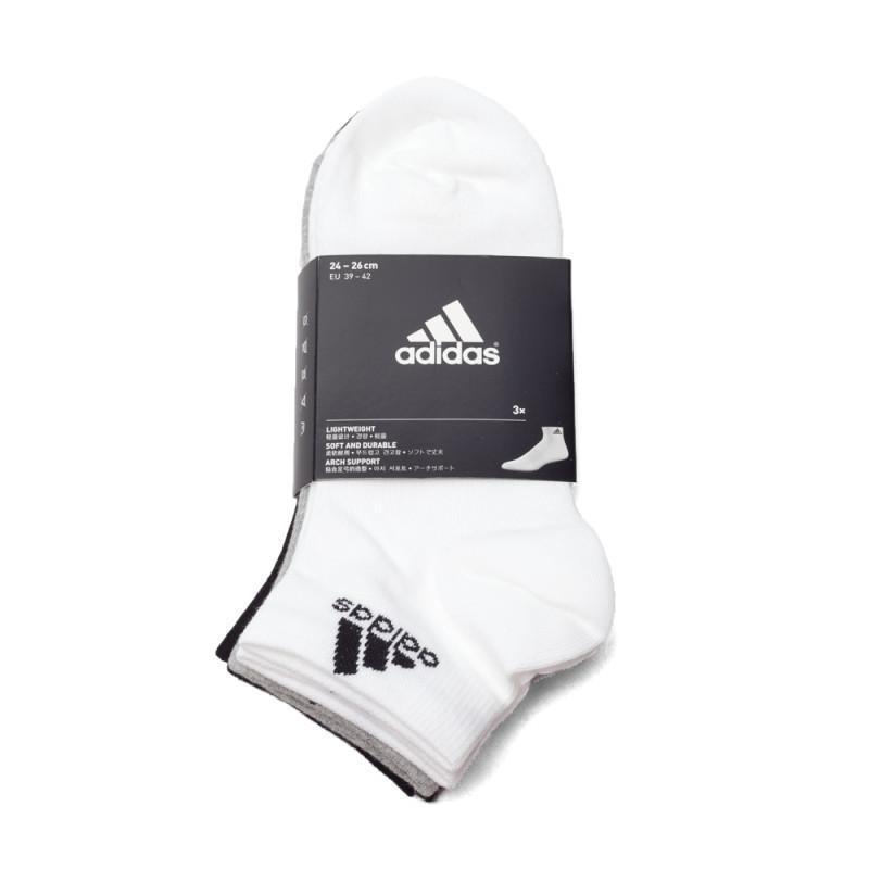 adidas阿迪达斯2017年新款中性袜子(3双)AA2322_2 灰色 4346码