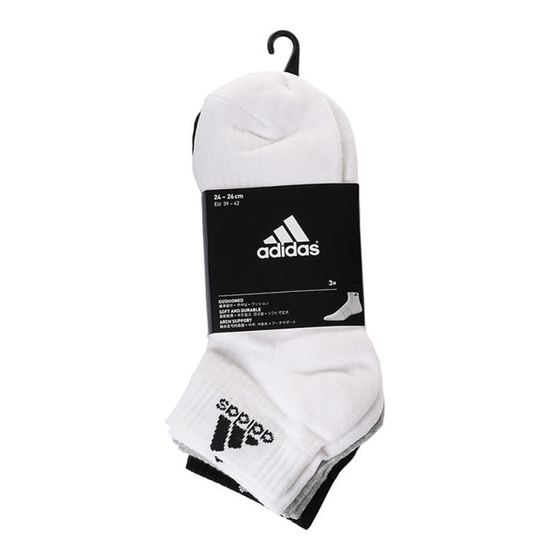 adidas阿迪达斯新款中性袜子系列短袜(3双)AA2287_1 灰色 4346码