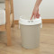 潘西垃圾桶废纸篓客厅卧室弹盖式手提压圈塑料厨房卫生间垃圾筒垃圾篓 大号粉色