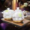 金灶（KAMJOVE）涌泉式全智能电热水壶玻璃电茶壶茶艺炉底部上水电茶炉茶具泡茶机H8(3