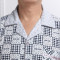 中老年人睡衣男春秋季开衫长袖棉质加大加肥男士爸爸休闲家居服 春秋天针织棉中年老年人公公居家服套装7606 XL码 10号款