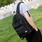 韩版简约男士休闲旅行包背包双肩包女初中生中学生书包男时尚潮流_6 蓝色USB+转换线