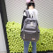 韩版双肩包男女中学生书包时尚简约大容量学院风休闲电脑旅行背包_1 黑色款五
