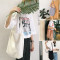 女生单肩包女韩版新款学生大包原宿帆布包百搭帆布日韩单肩 深灰色敞口款有内衬棉麻材质