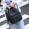 双肩包女潮新款韩版百搭休闲秋包包学生校园书包女牛津布背包 黄色