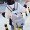书包女韩版原宿ulzzang高中学生背包百搭校园时尚潮流双肩包男士_22 黑色配红色