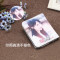 小钱包女短款韩版学生两折零钱包迷你折叠卡包简约女士搭扣多功能_1 黑色