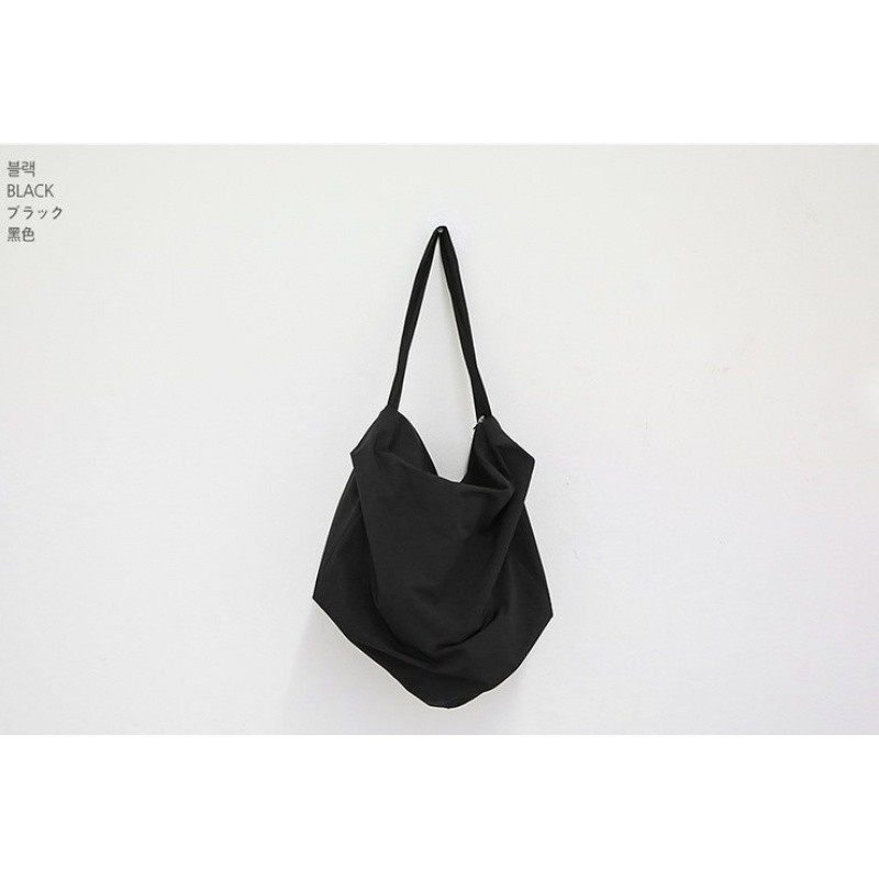 韩风ulzzang超酷立体斜挎包黑色简约运动旅游大包CUBECROSSBAG_1 尼龙固定背带1