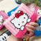 儿童钱包短款拉链可爱男女孩卡通学生动漫米奇hellokitty钱包_4 粉色kitty