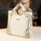2018新款欧美时尚大包漆皮中年妈妈包包真皮女包单肩斜挎手提包潮_1 中号酒红色
