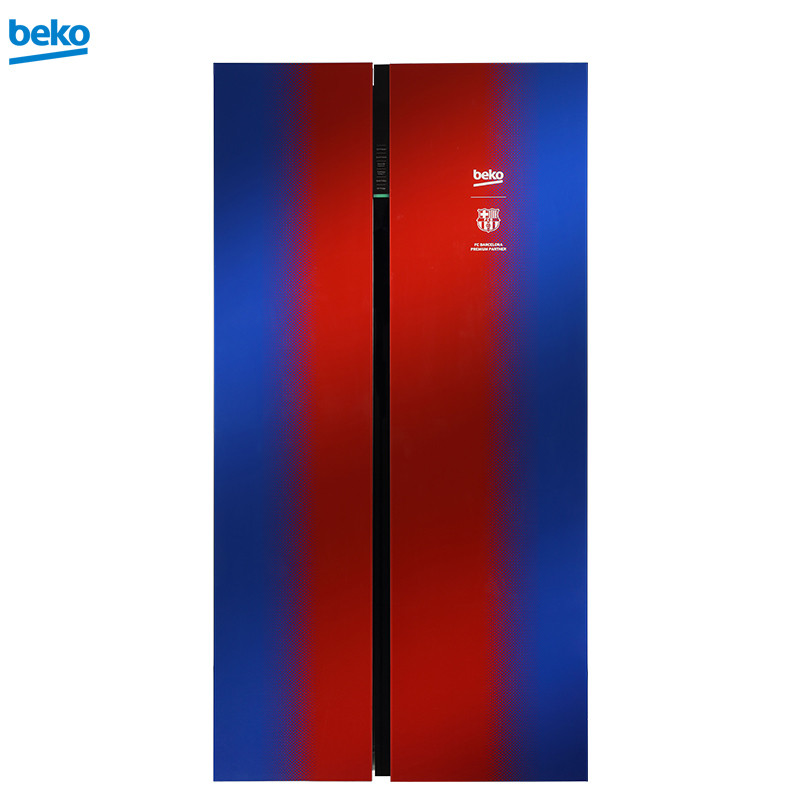 倍科（beko）EUG91640FCB 巴萨定制款冰箱 对开门冰箱 风冷无霜原装进口电冰箱