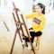 实木画架木制画板素描写 生套装支架式成人儿童美术油画架木质 1.45米胡桃色+4K画板（送礼包9件）